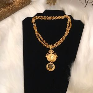 Vintage Authentic Cameo Salomon Necklace